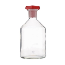 Polystop' Clear Glass Reagent Bottle, Plastic Coated: 250ml  - Pack of 10